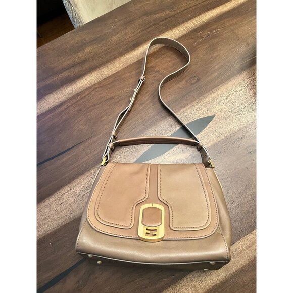 Fendi Anna Leather Flap Crossbody - Picture 2 of 15